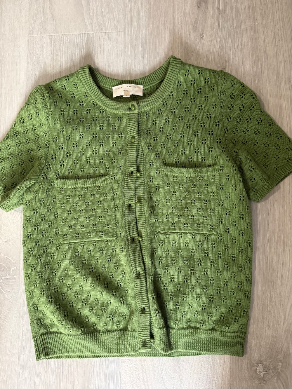 Sezane Nans Cardigan Green - Size S - Picture 5 of 8